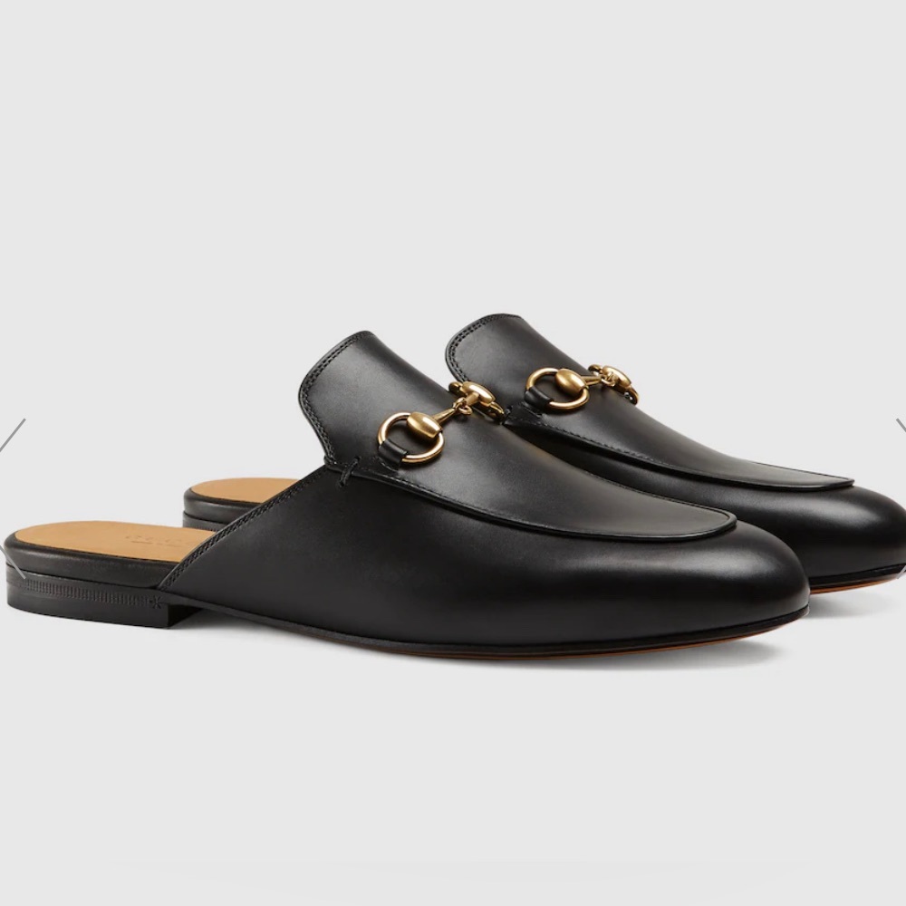 Gucci Black Princetown Leather Slipper